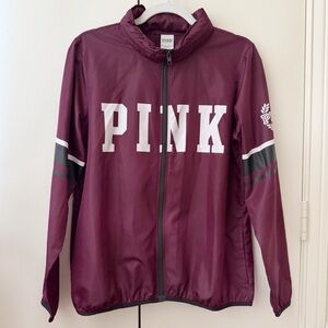 Victoria’s Secret PINK Burgundy Windbreaker Jacket